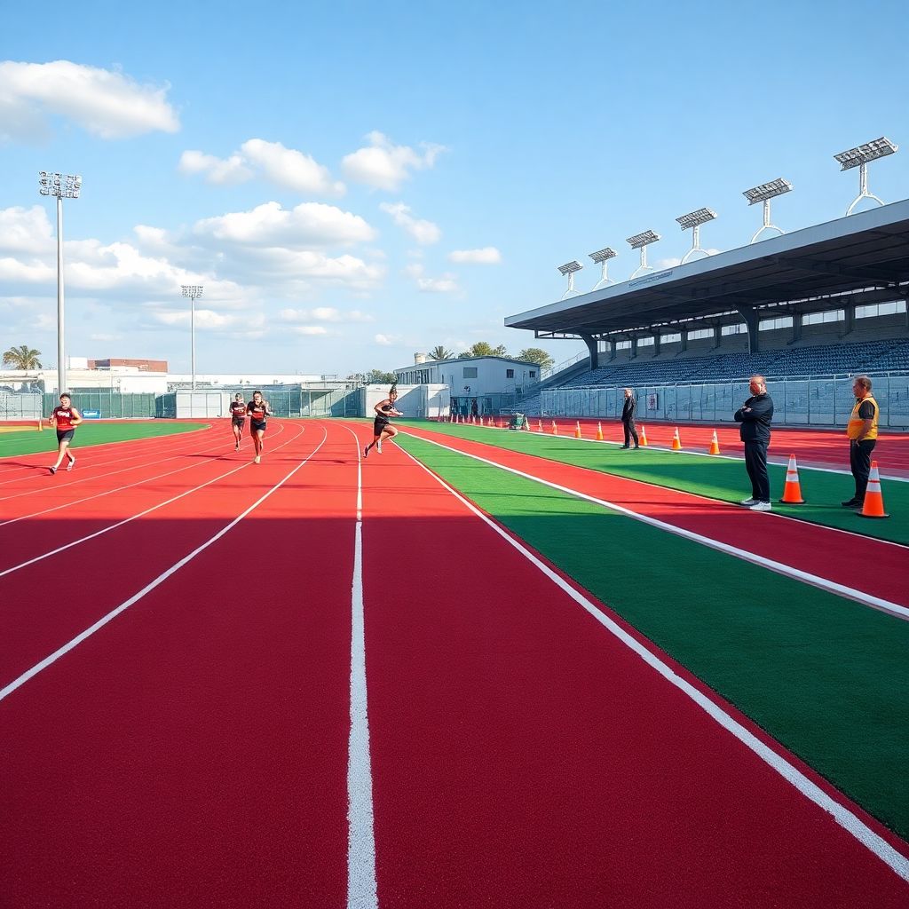 Pista Tartan de Atletismo